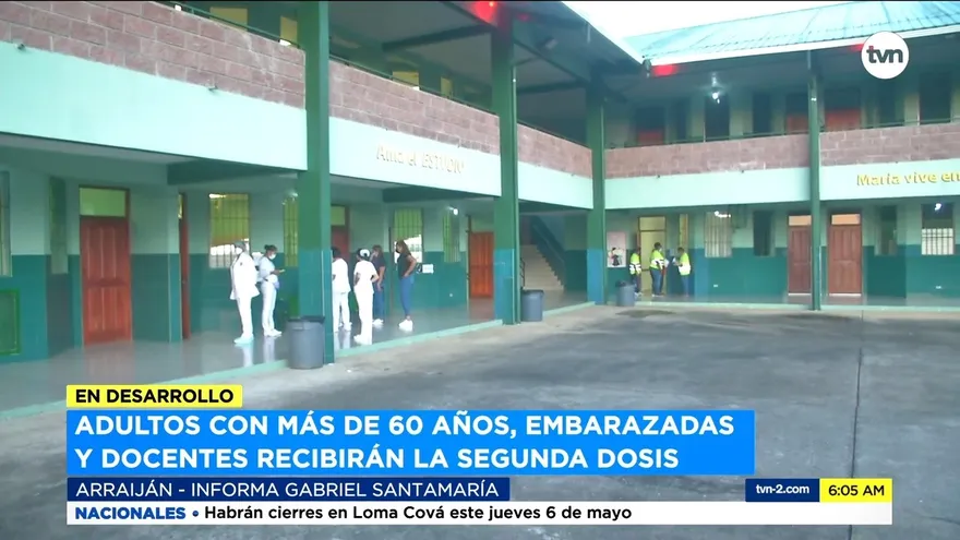 Segunda dosis de vacuna anticovid en Arraiján