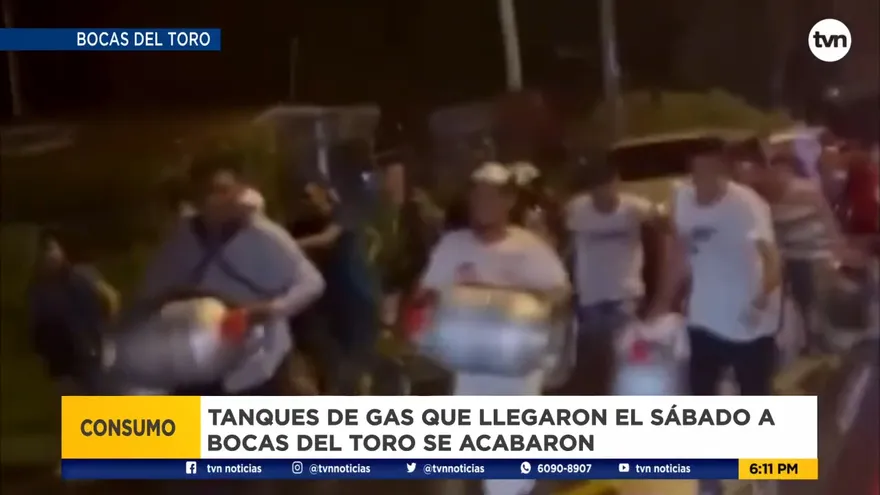 Residentes de Bocaqs del Toro desesperados al no adquirir tanques de gas