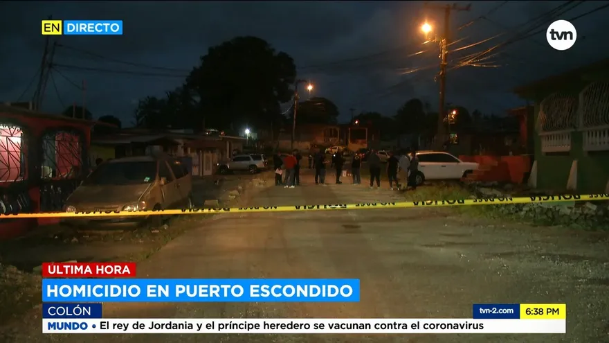 Se registra homicidio en Colón