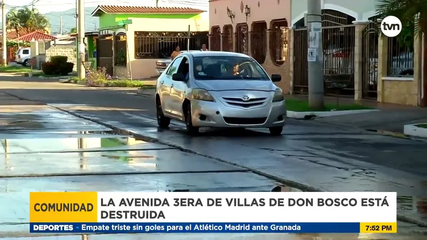 Calles en Villas de Don Bosco están destruidas