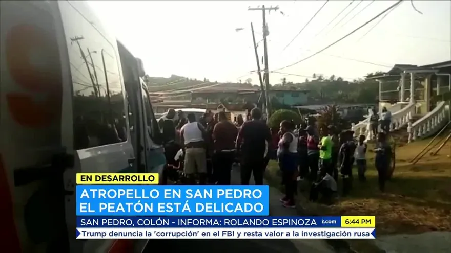 Se registra accidente de tránsito en Colón