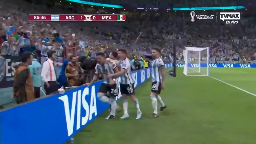 Argentina vs México. Gol de Enzo Fernández