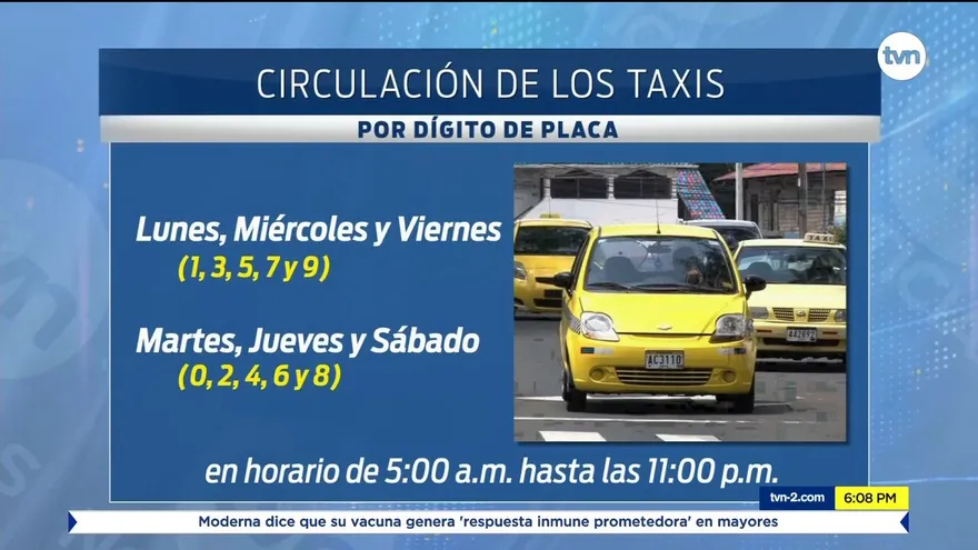 Se mantiene la decisión de circulación de taxis por pares y nones
