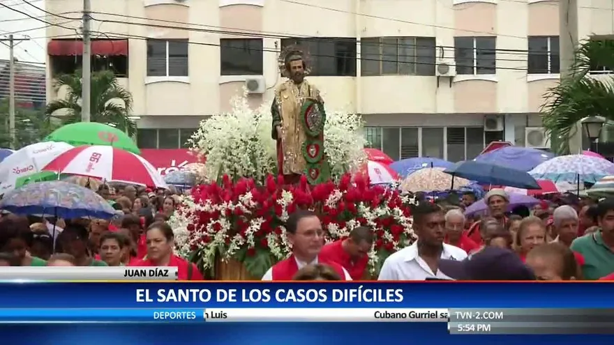 Cientos acuden a la procesión de San Judas Tadeo