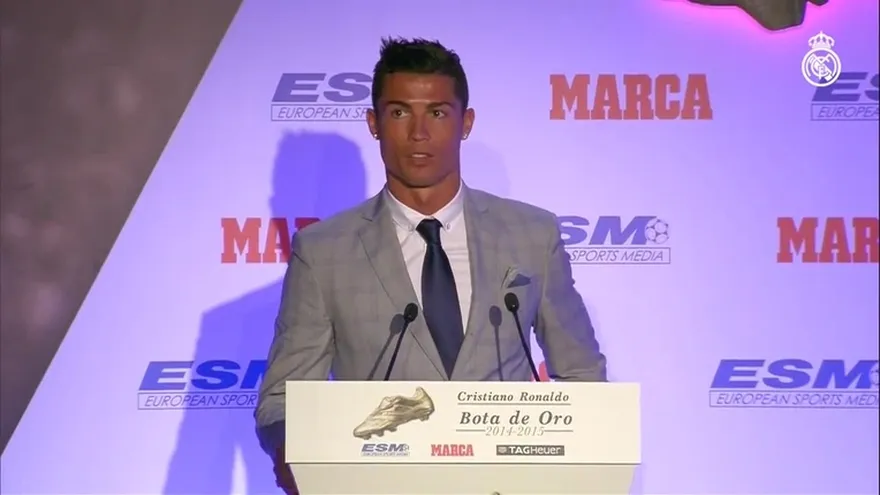 Palabras de Cristiano Ronaldo tras recibir su cuarta Bota