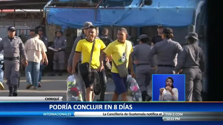 Traslado de detenidos en Chiriquí puede durar 8 días