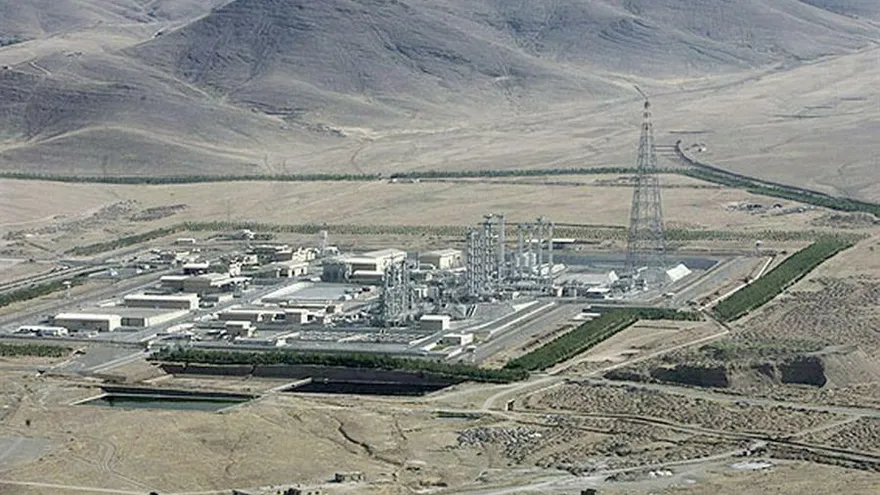Fotografía aérea de la planta en la zona de Arak, al suroeste de Teherán.