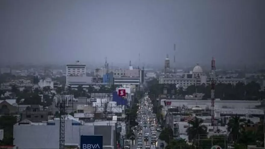 El mal tiempo en áreas del estado de Sinaloa, en México