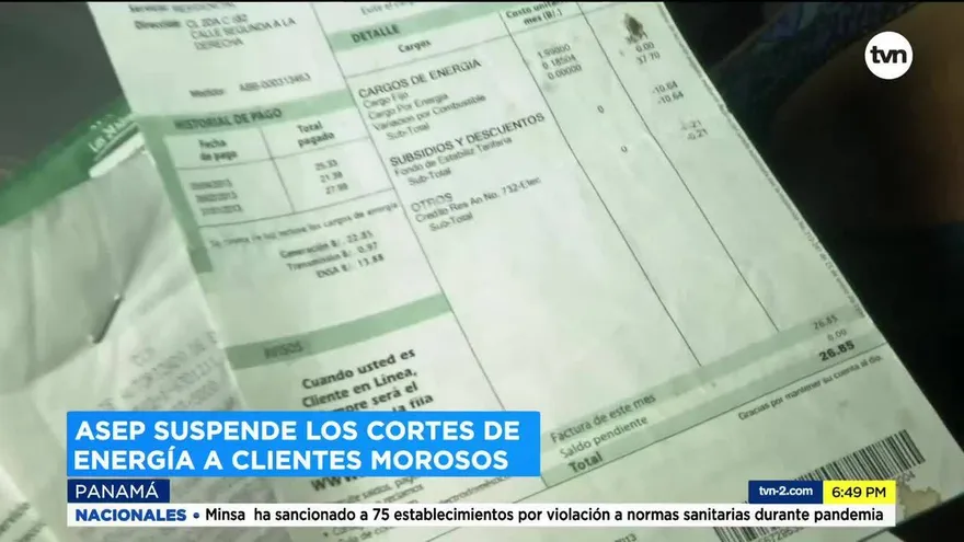 ASEP decide suspender cortes de energía