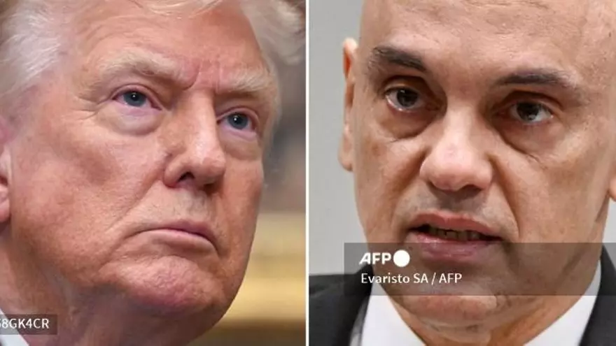 Donald Trump y Alexandre de Moraes juez brasilero