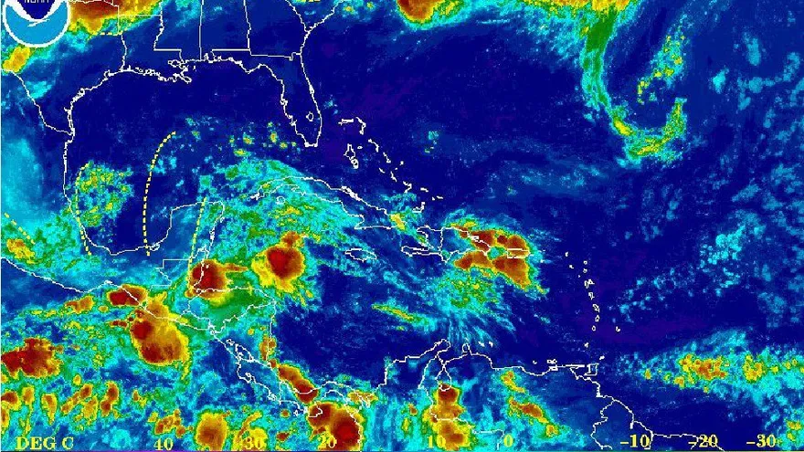 Emiten aviso de prevención por lluvias en varios puntos del país