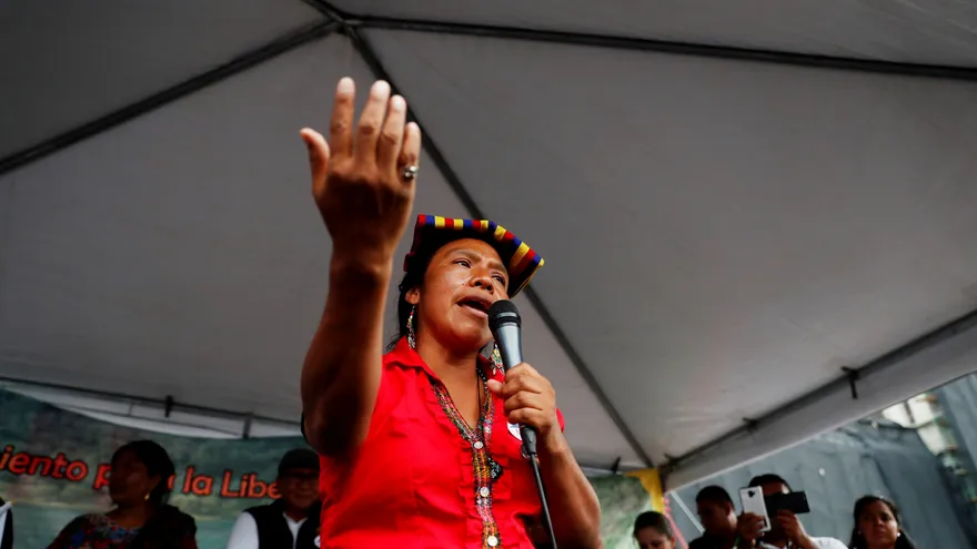 Thelma Cabrera, candidata a la presidencia de Guatemala por el Movimiento de Liberación de los Pueblos