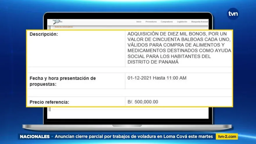 Alcaldía de Panamá lanza licitación por medio millón de dólares