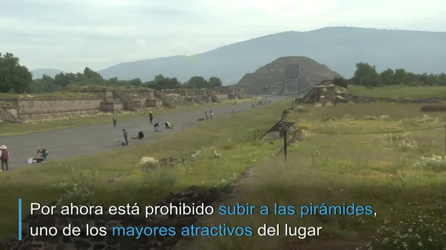 Teotihuacán vuelve a recibir turistas