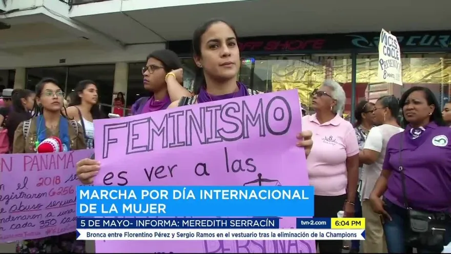 Marcha para conmemorar el Día Internacional de la Mujer