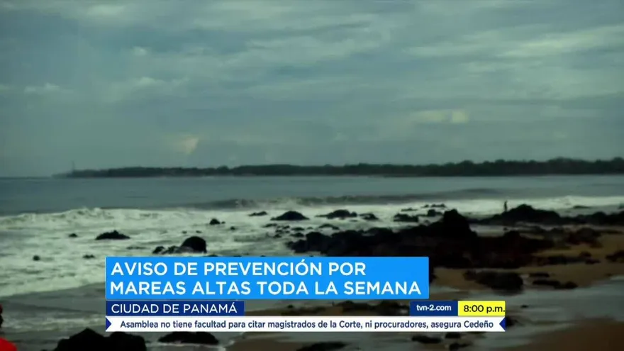 Sinaproc emite aviso de mareas altas por una semana