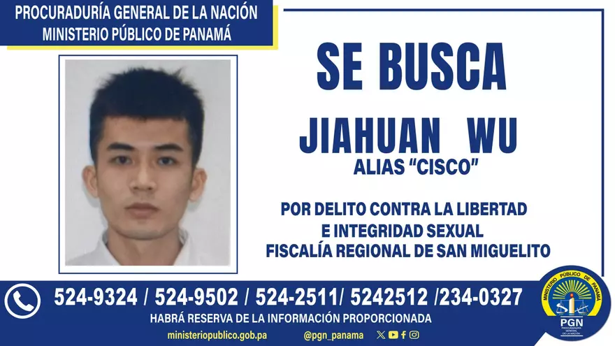 Fiscalía solicita apoyo para ubicar a alias "Cisco" por delitos sexuales