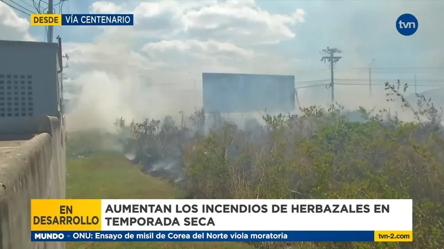 Aumentan incendios forestales y en herbazales en temporada seca