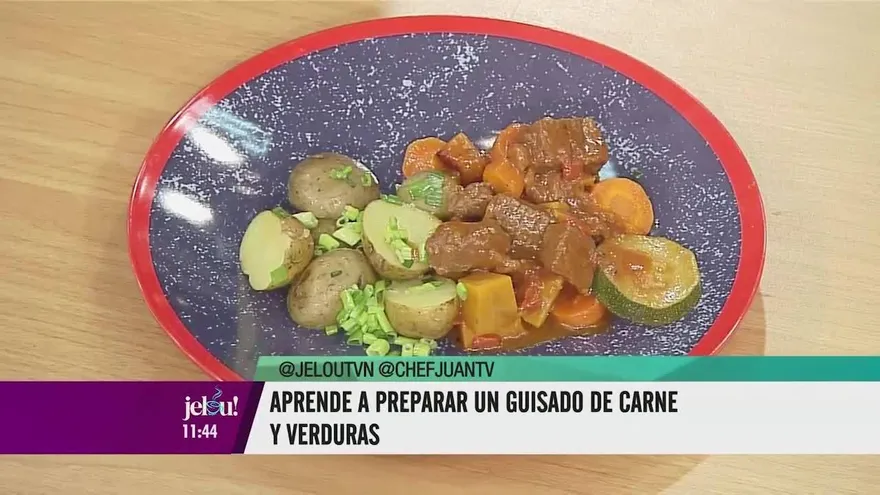 Guisado de carne con papas salteadas