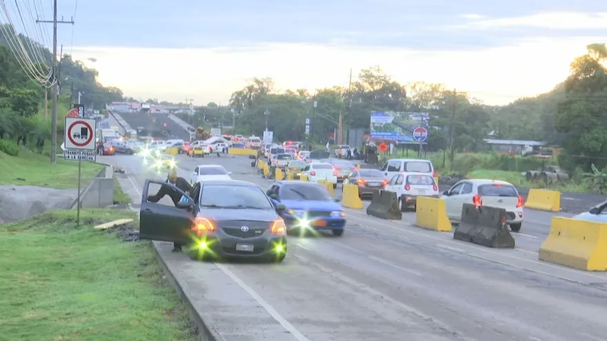 Vía abierta en La Chorrera