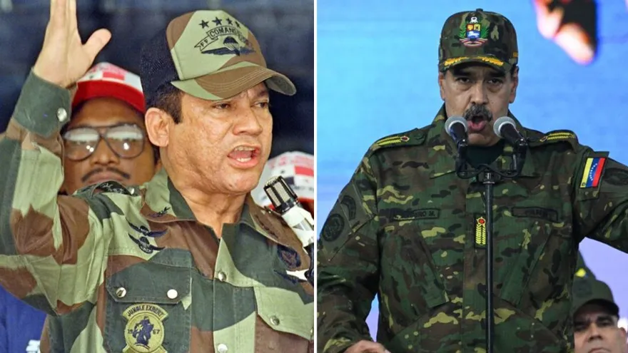Manuel Antonio Noriega y Nicolás Maduro