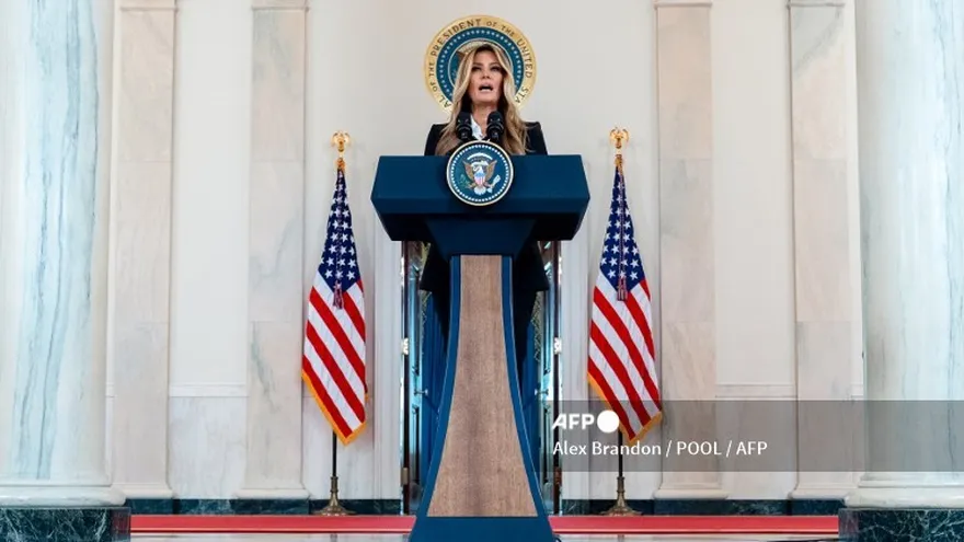 Melania Trump, primera dama de Estados Unidos.