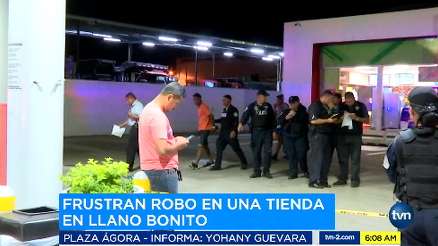 Momentos en que la Policía Nacional atrapó a los tres delincuentes