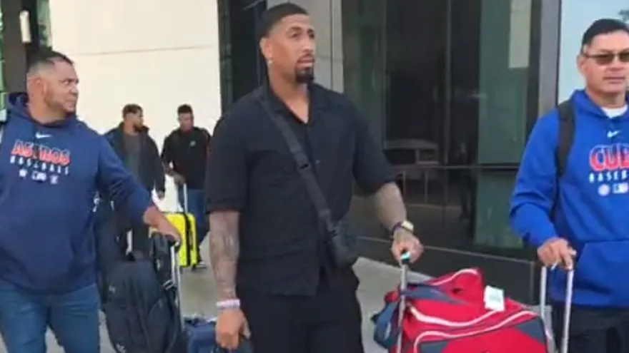 Integrantes de los Federales de Chiriquí a su llegada a Guadalajara, México, para la Serie del Caribe 2026