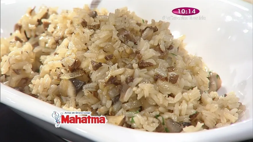 Receta - Arroz con mixtura de hongos