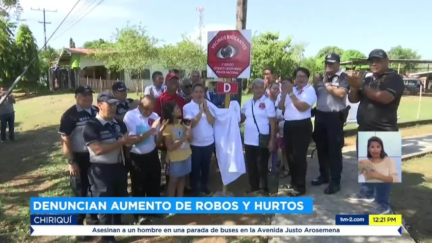 Comunidades en Chiriquí solicitan aumento de rondas policiales por aumento de hurtos