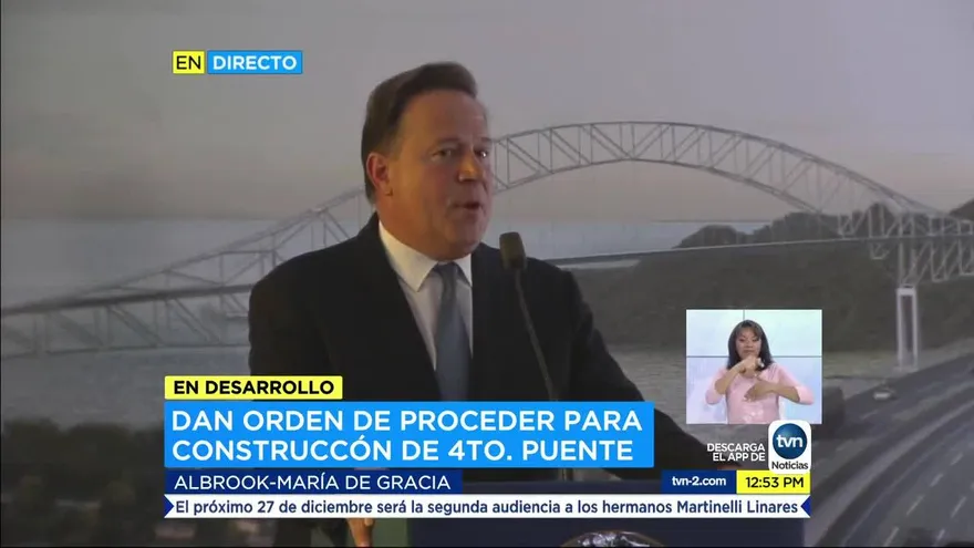 Varela expresa confianza en consorcio que construirá cuarto puente sobre el Canal