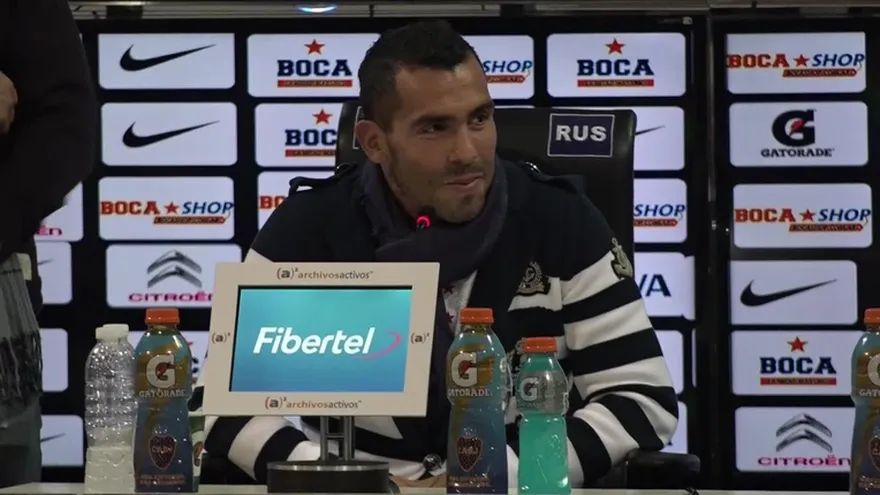 El Boca recibe a Tevez a lo grande