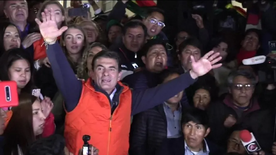 Rodrigo Paz, ganador de la primera vuelta de la elecciones presidenciales en Boliva.