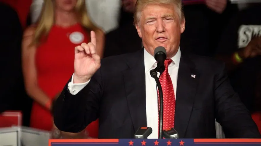 En la imagen el empresario y candidato presidencial por el partido republicano de EE.UU., Donald Trump.
