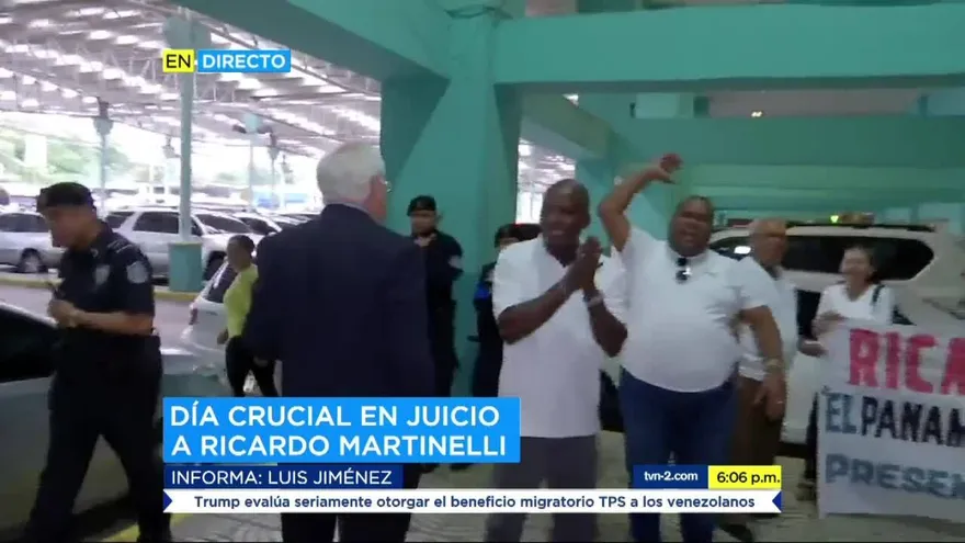 Tribunal de Juicio analiza solicitud de cambio de medida cautelar a Martinelli