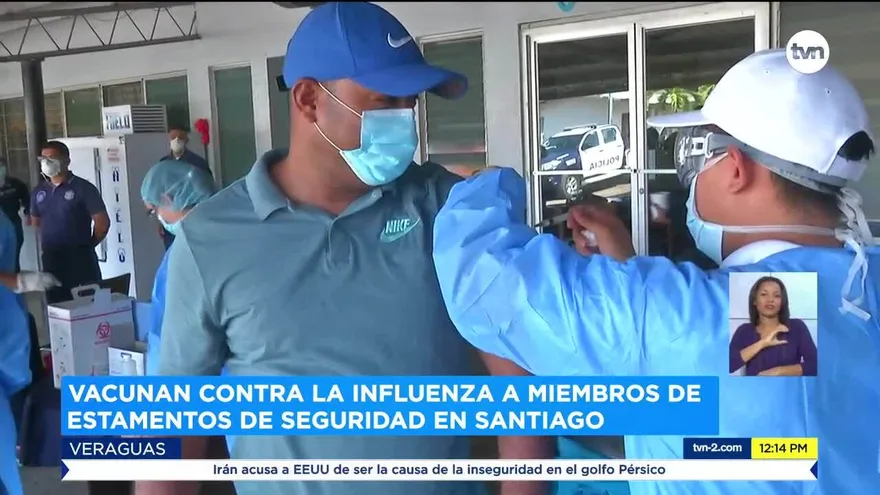Vacunan contra influenza a miembros de la Fuerza Pública