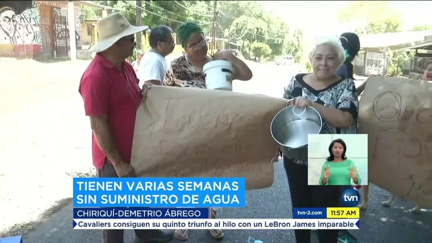 Protesta en Chiriquí por falta de agua