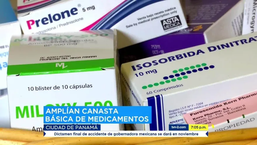 Amplían canasta básica de medicamentos en Panamá