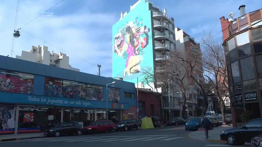 Graffiti contra el vandalismo en Buenos Aires