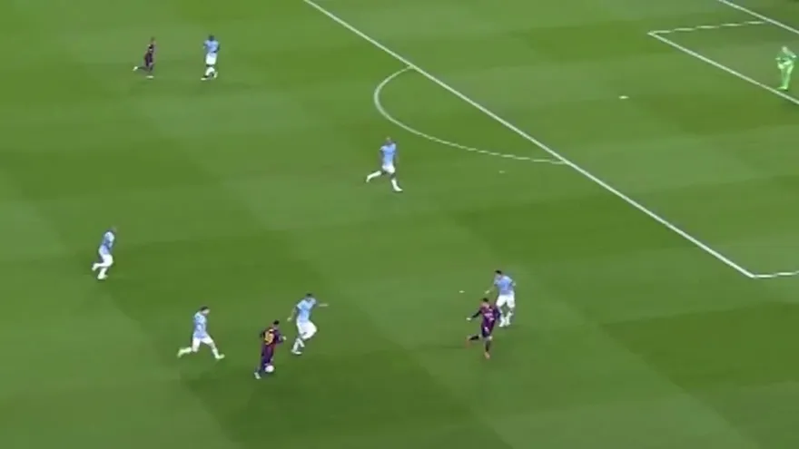 Gol de Rakitic Min. 31 - Barcelona 1-0 Man. City