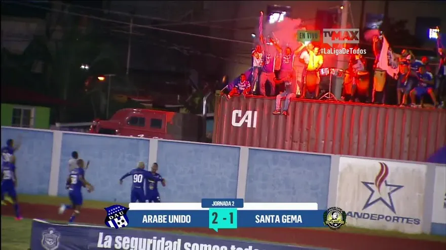 Árabe Unido 2 vs 1 Santa Gema | Resumen