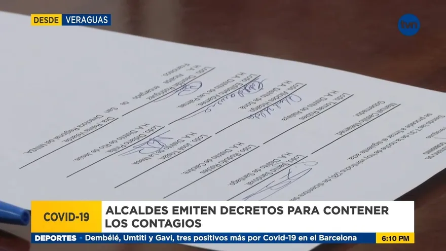 Autoridades municipales de Veraguas aplicarán restricciones