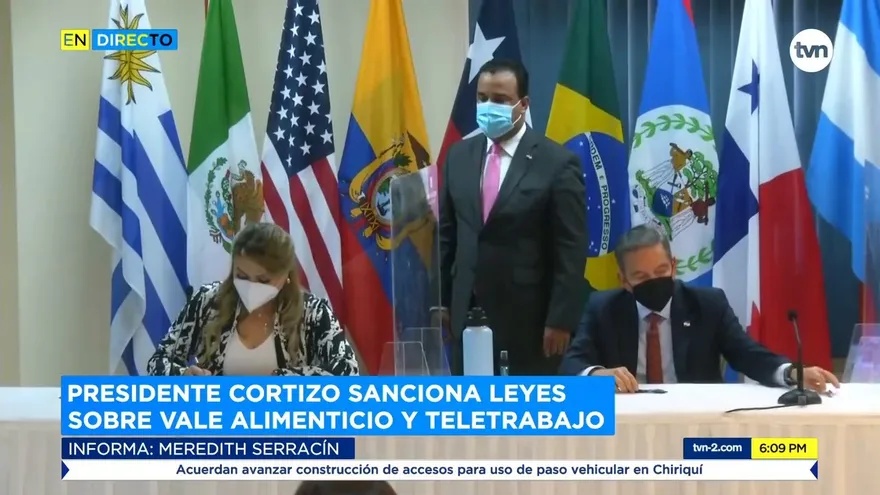 Presidente sanciona ley que crea 'Vale Alimenticio' para los trabajadores y la reglamentación de la Ley de Teletrabajo