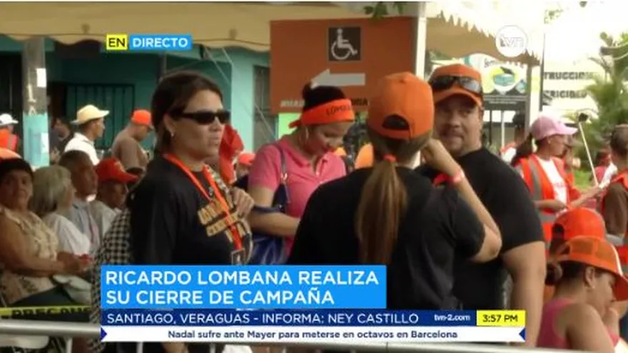 Lombana realiza cierre de campaña en Santiago