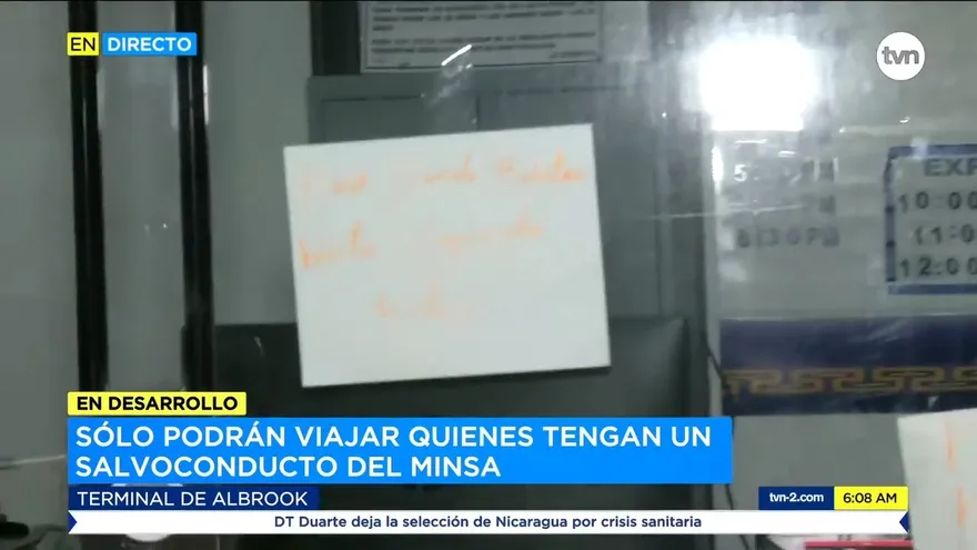 La venta de boletos en la terminal solo será para quienes presenten salvoconducto