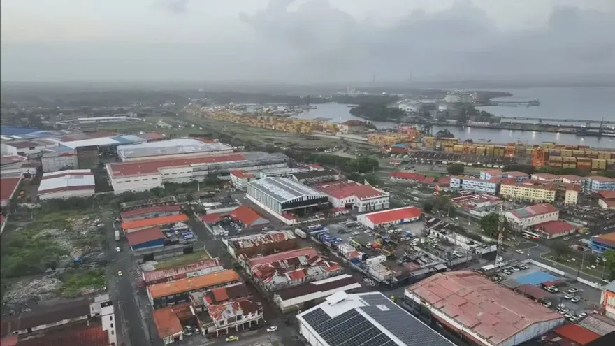 Vista de la ciudad de Colón.
