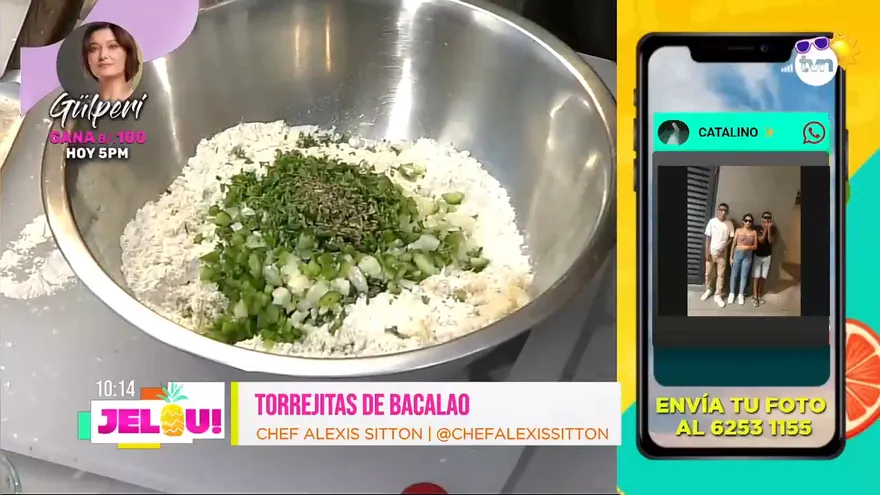 Receta: Torrejitas con bacalao