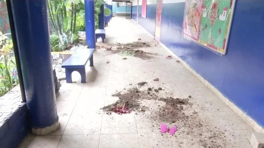 Denuncian que jóvenes roban en escuela en Pedregal y la policía no hace nada