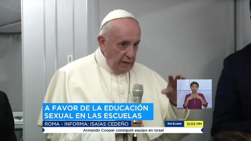 ¿Qué dice el papa sobre la educación sexual?