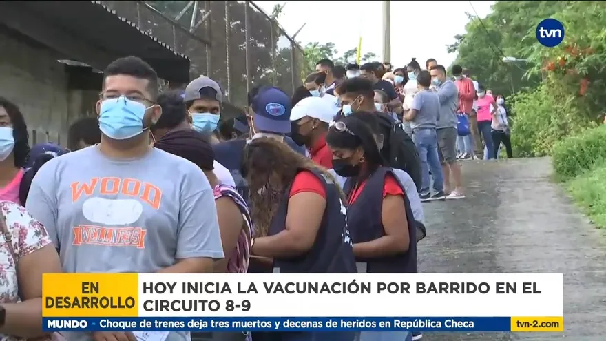 Largas filas en Panamá Norte para vacunarse contra la COVID-19